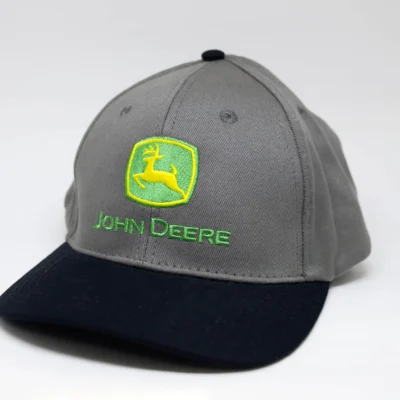 BONE SNAPBACK BASICO JOHN DEERE - LOGO - CINZ