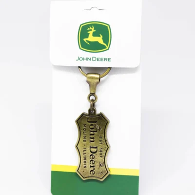 CHAV. DE METAL JD-BADGE -OURO VELHO VINTAGE